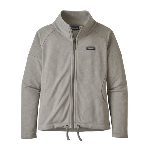 EUC Patagonia W's Quiet Ride Drifter Grey Gray Full Zip Up Jacket M​ - Picture 9 of 9